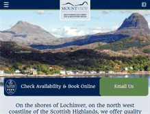Tablet Screenshot of mountview-lochinver.co.uk